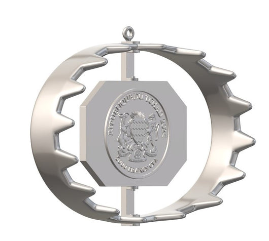 2024 Chad 5000 Franc BEAR TRAP 1oz 999 Silver Coin