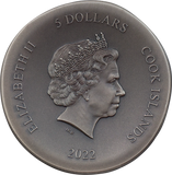 2022 $5 Cook Islands, PEGASOS 1oz 999 Silver Coin