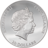 2021 Cook Islands $20 - SILVER BURST